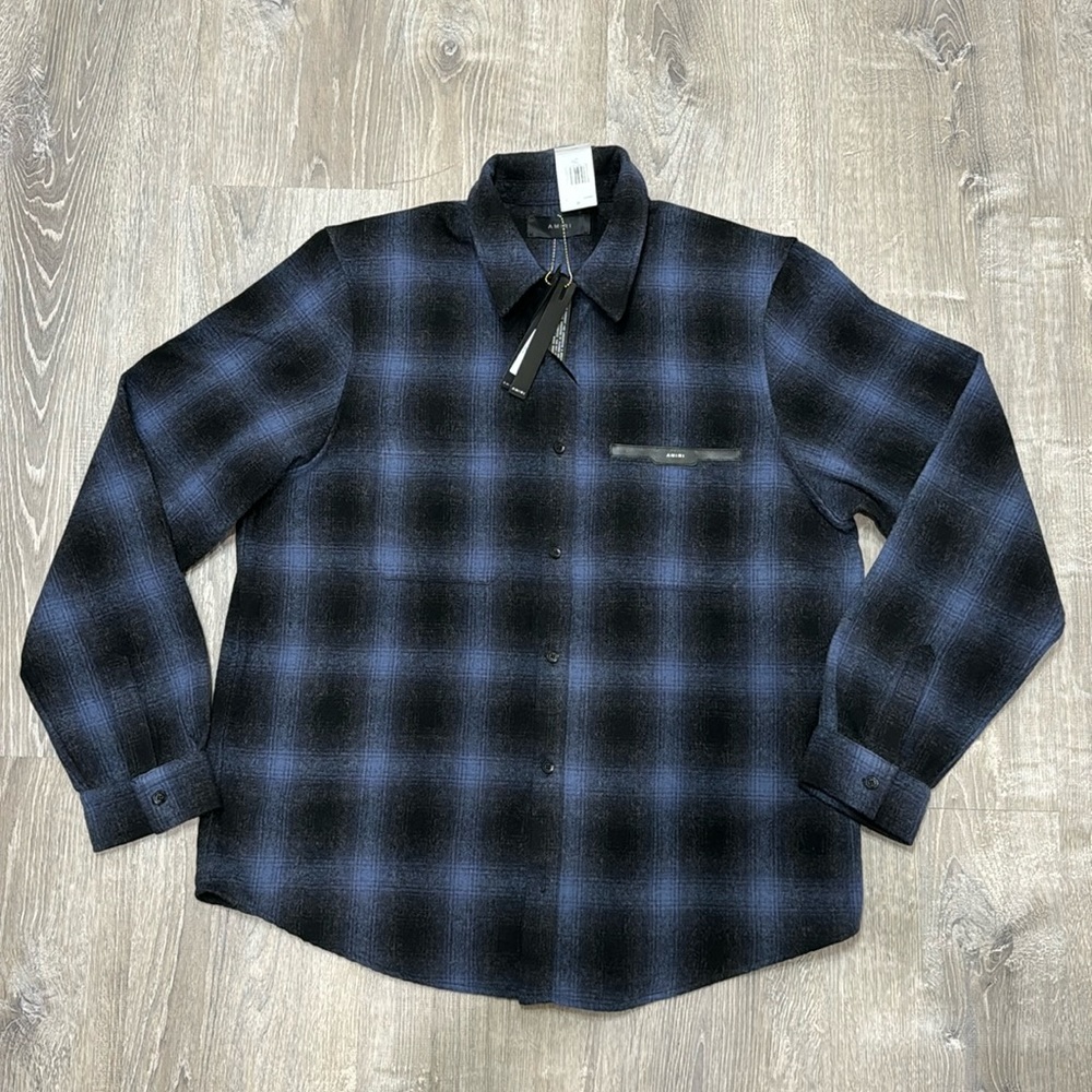 AMIRI Leather Appliqué Shirt
